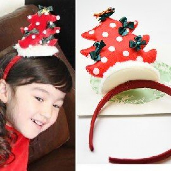 【兒童表演,宴會,裝扮配件髮飾造型】節慶聖誕跨年不可缺立体造型聖誕樹髮箍/兒童髮飾/宴會配件/角色扮演/生日兒童節禮物☆