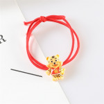 5入不同造型可愛虎手鍊髮繩【年節喜慶表演,宴會,裝扮配件髮飾造型系列】-造型髮束/髮繩/髮飾/新年飾品☆