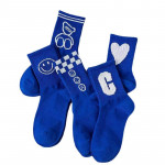 四季可穿學院風克萊茵蘭系列時尚襪子/加厚/純棉襪子女中筒襪/百搭★均碼22-26★